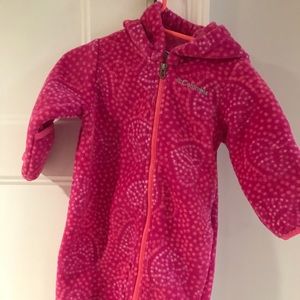 Columbia polar fleece infant suit